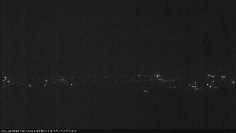 Lake Travis webcam, July 20, 2022 11:00 PM CT