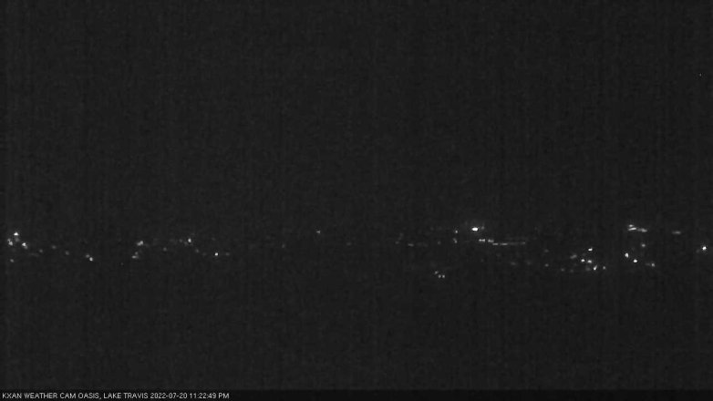 Lake Travis webcam, July 20, 2022 11:25 PM CT