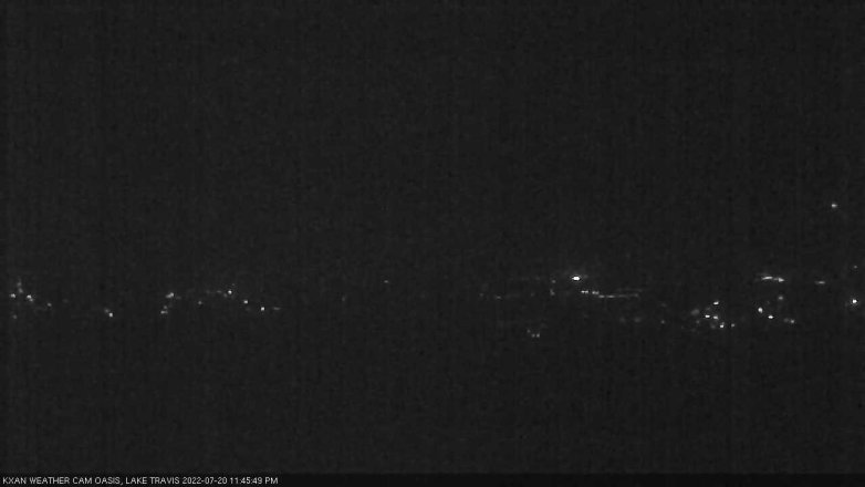 Lake Travis webcam, July 20, 2022 11:45 PM CT