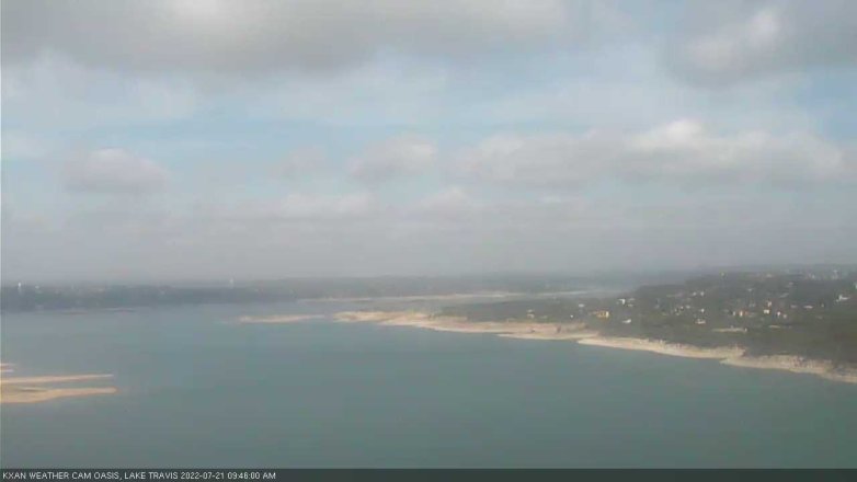Lake Travis webcam, July 21, 2022 9:45 AM CT