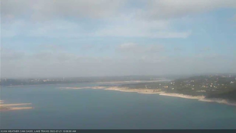 Lake Travis webcam, July 21, 2022 10:00 AM CT