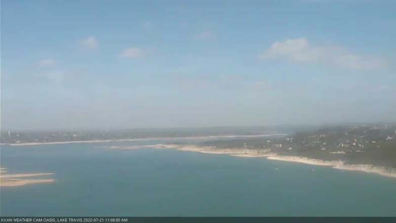 Lake Travis webcam, July 21, 2022 11:00 AM CT