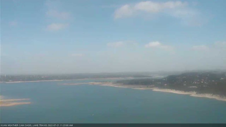 Lake Travis webcam, July 21, 2022 11:25 AM CT