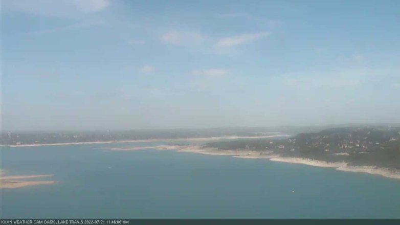 Lake Travis webcam, July 21, 2022 11:45 AM CT