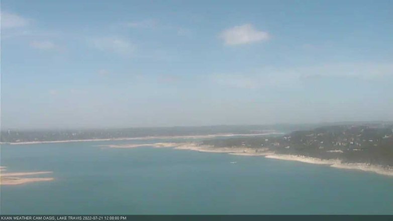 Lake Travis webcam, July 21, 2022 12:00 PM CT