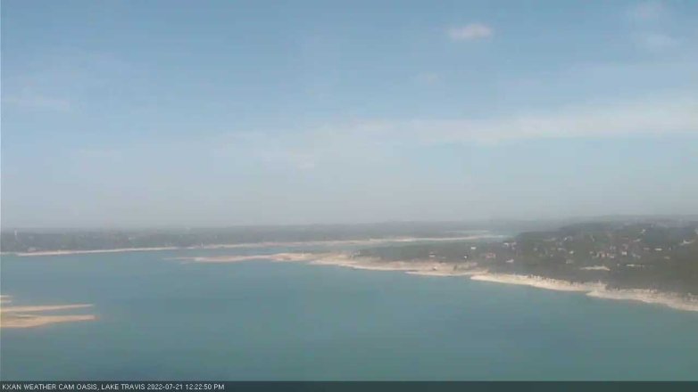 Lake Travis webcam, July 21, 2022 12:25 PM CT