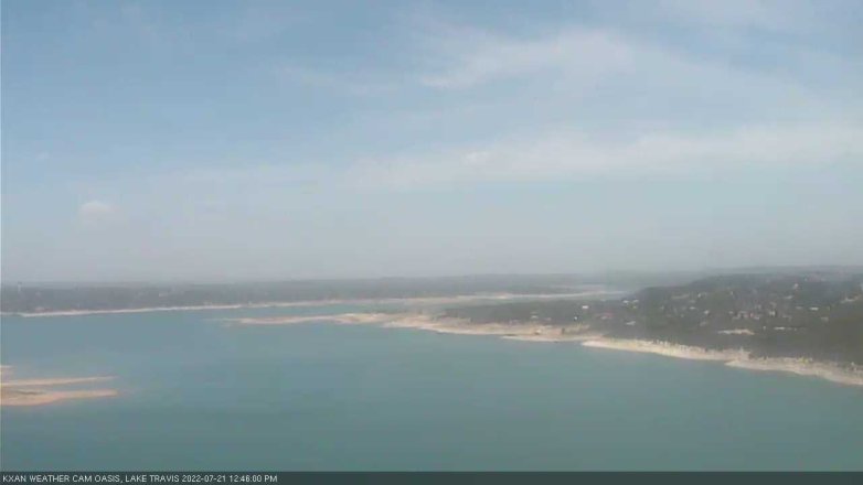 Lake Travis webcam, July 21, 2022 12:45 PM CT