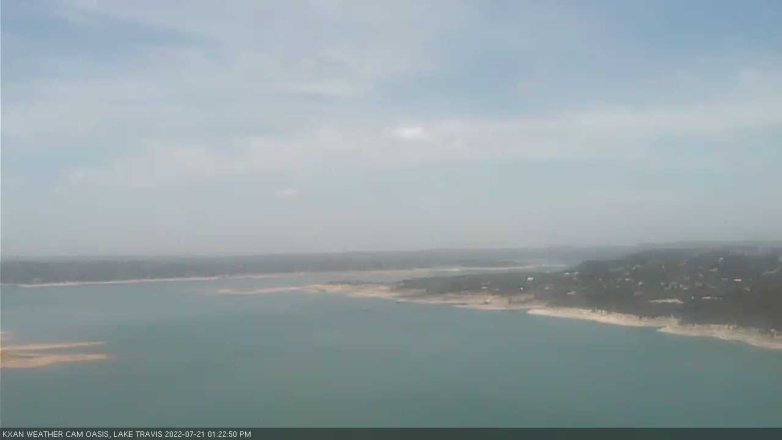 Lake Travis webcam, July 21, 2022 1:25 PM CT