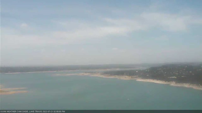 Lake Travis webcam, July 21, 2022 2:00 PM CT