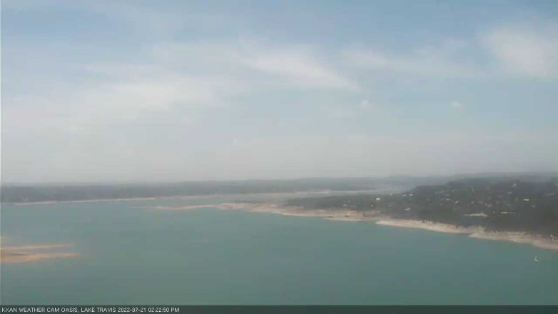 Lake Travis webcam, July 21, 2022 2:25 PM CT