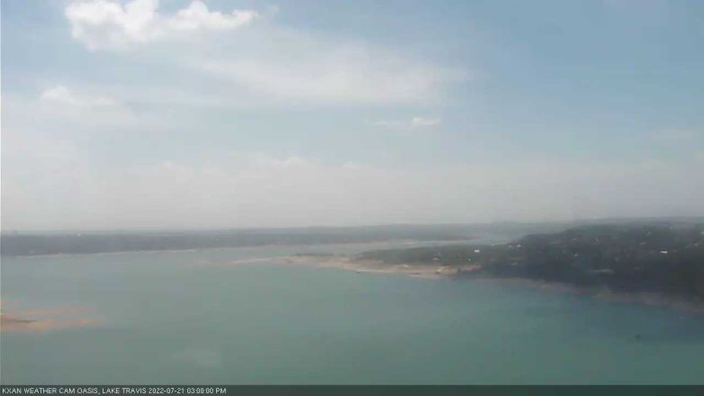 Lake Travis webcam, July 21, 2022 3:00 PM CT