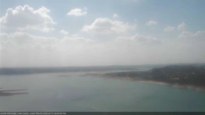 Lake Travis webcam, July 21, 2022 4:45 PM CT