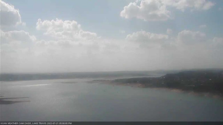 Lake Travis webcam, July 21, 2022 5:00 PM CT