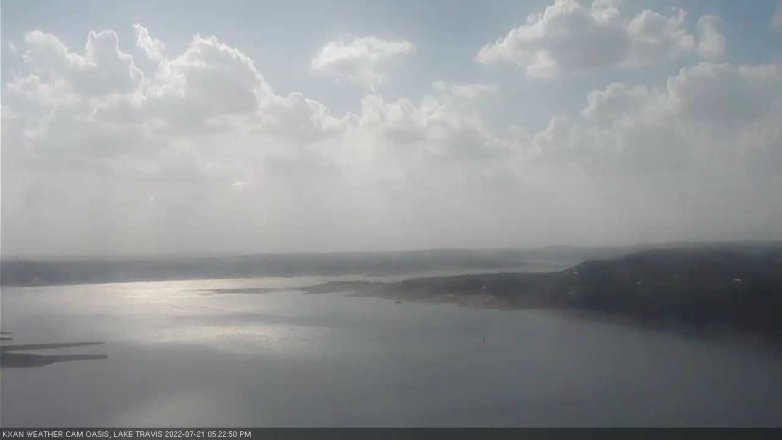 Lake Travis webcam, July 21, 2022 5:25 PM CT
