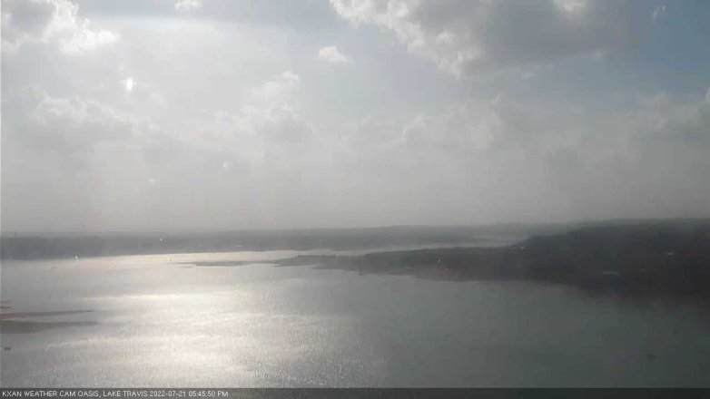 Lake Travis webcam, July 21, 2022 5:45 PM CT