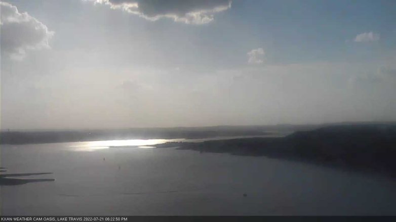 Lake Travis webcam, July 21, 2022 6:25 PM CT
