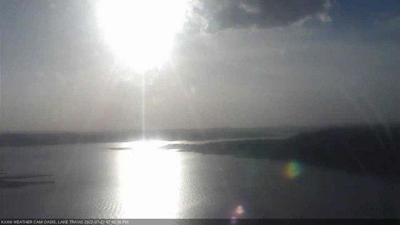 Lake Travis webcam, July 21, 2022 7:00 PM CT