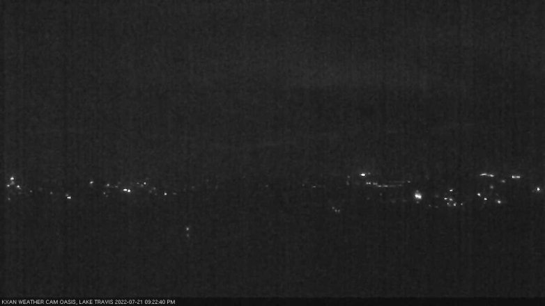 Lake Travis webcam, July 21, 2022 9:25 PM CT