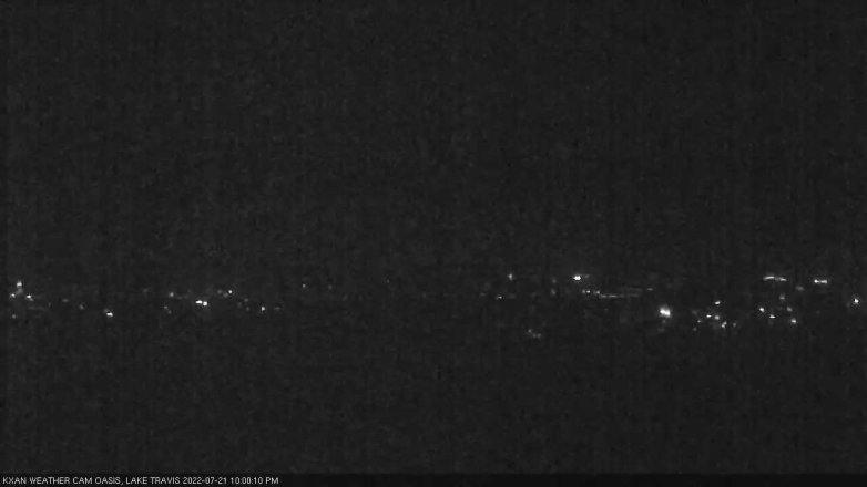 Lake Travis webcam, July 21, 2022 10:00 PM CT