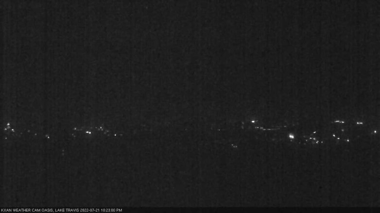 Lake Travis webcam, July 21, 2022 10:25 PM CT