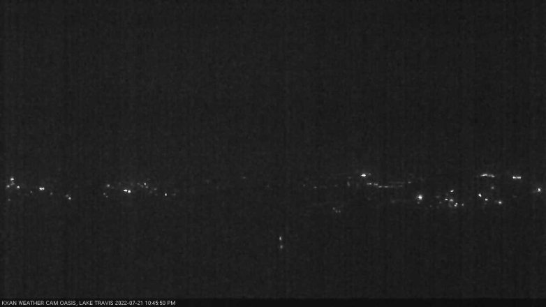 Lake Travis webcam, July 21, 2022 10:45 PM CT