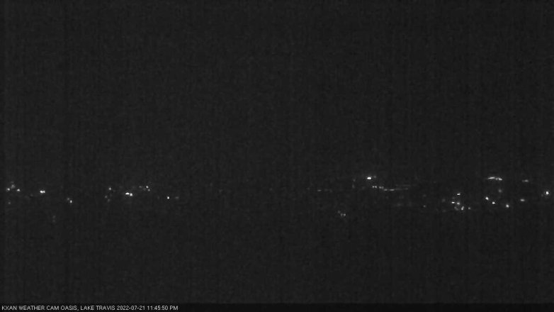 Lake Travis webcam, July 21, 2022 11:45 PM CT