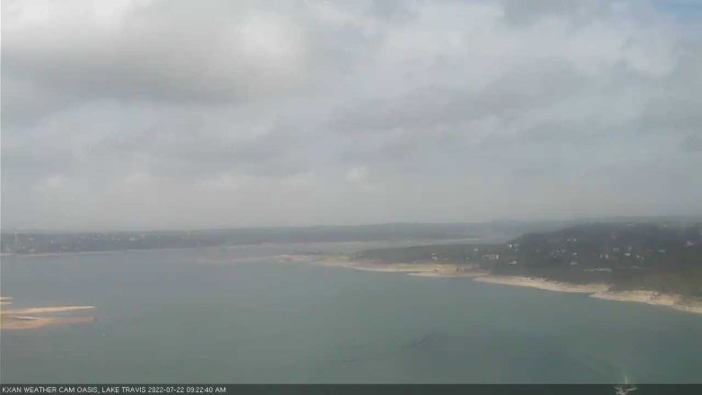 Lake Travis webcam, July 22, 2022 9:25 AM CT
