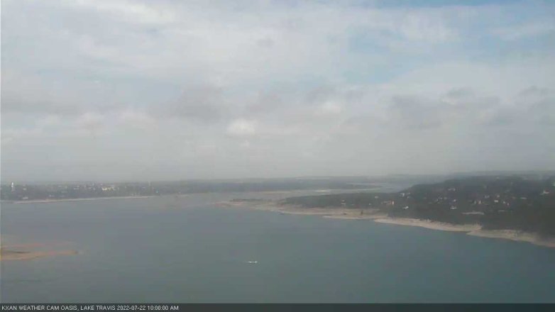 Lake Travis webcam, July 22, 2022 10:00 AM CT