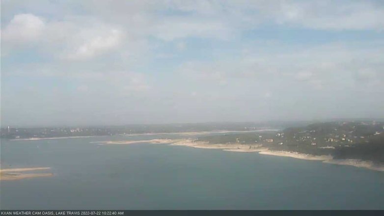Lake Travis webcam, July 22, 2022 10:25 AM CT