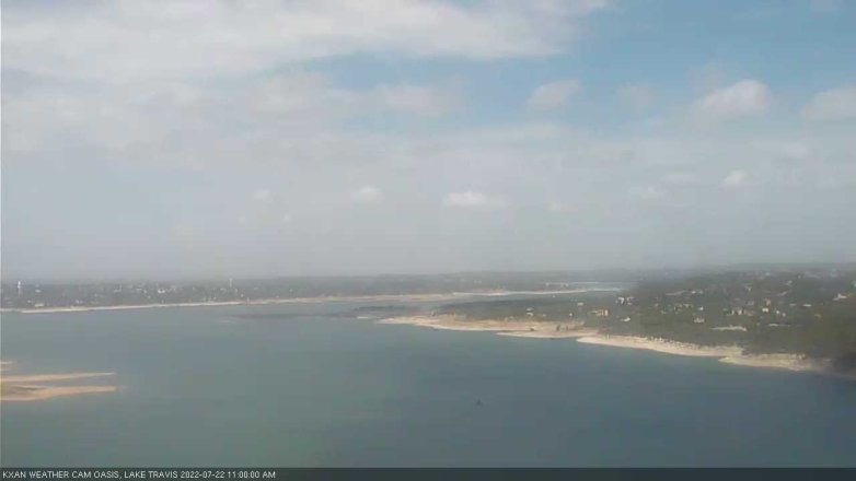 Lake Travis webcam, July 22, 2022 11:00 AM CT