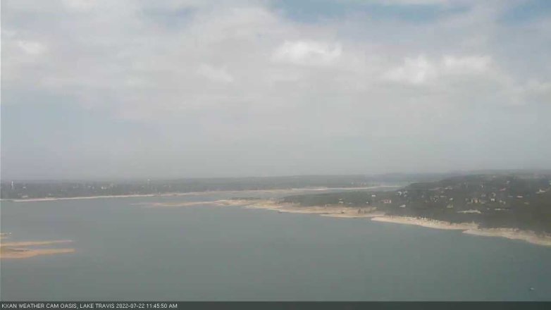 Lake Travis webcam, July 22, 2022 11:45 AM CT