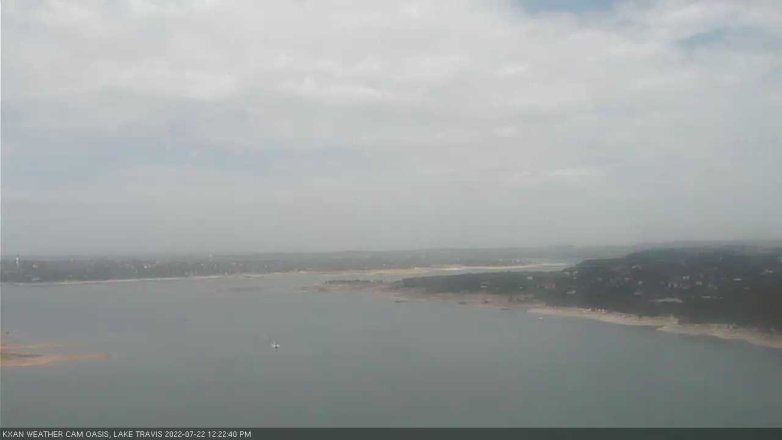 Lake Travis webcam, July 22, 2022 12:25 PM CT