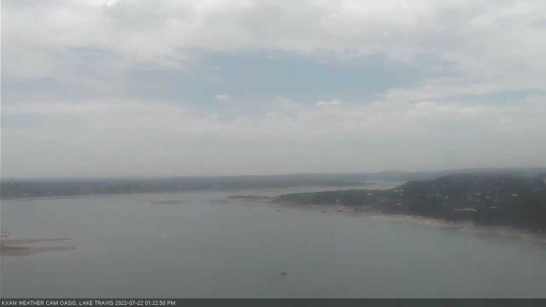 Lake Travis webcam, July 22, 2022 1:25 PM CT