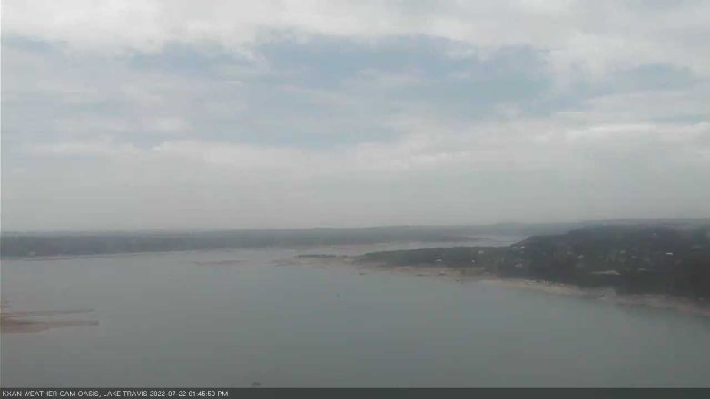 Lake Travis webcam, July 22, 2022 1:45 PM CT