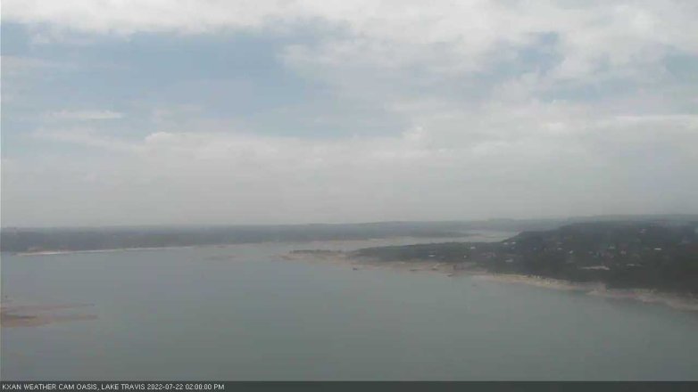 Lake Travis webcam, July 22, 2022 2:00 PM CT