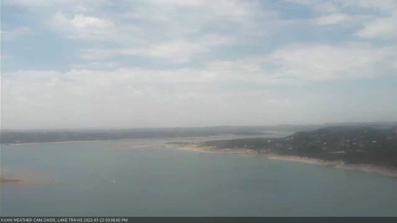 Lake Travis webcam, July 22, 2022 3:00 PM CT