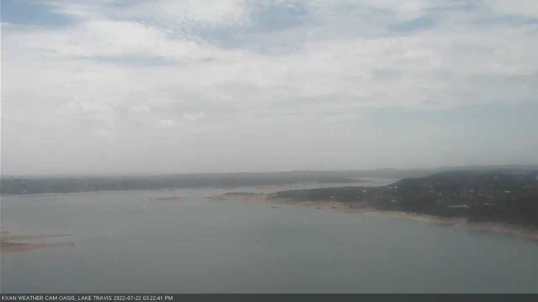 Lake Travis webcam, July 22, 2022 3:25 PM CT