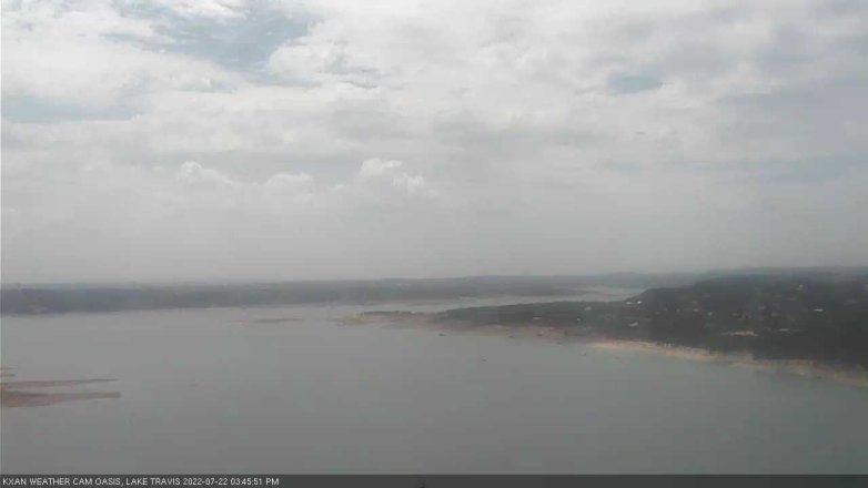 Lake Travis webcam, July 22, 2022 3:45 PM CT
