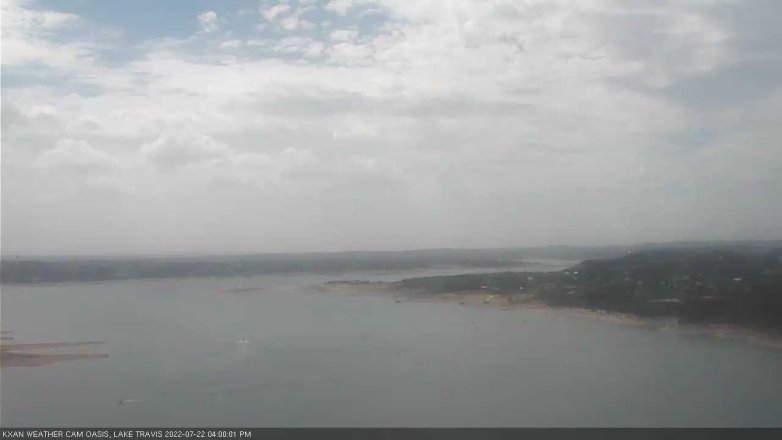 Lake Travis webcam, July 22, 2022 4:00 PM CT