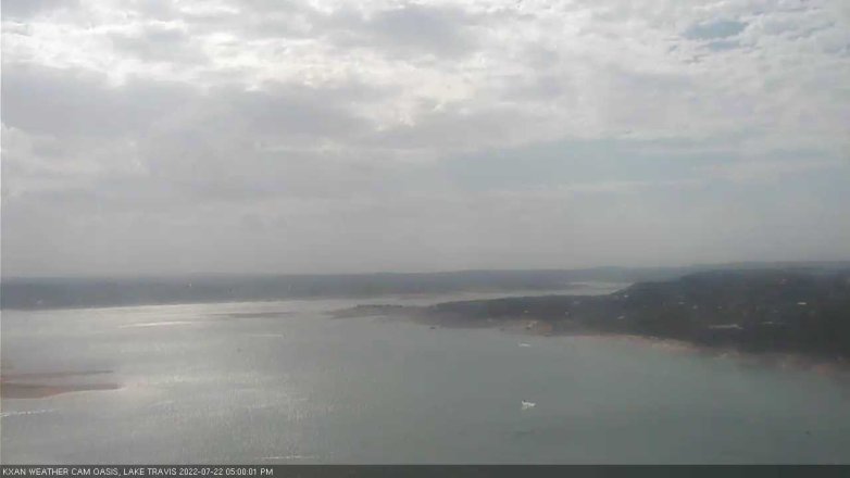 Lake Travis webcam, July 22, 2022 5:00 PM CT