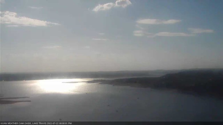 Lake Travis webcam, July 22, 2022 6:00 PM CT