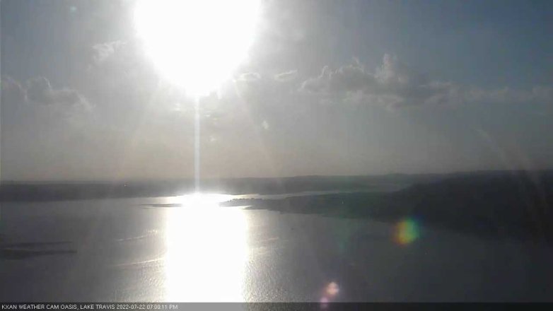 Lake Travis webcam, July 22, 2022 7:00 PM CT