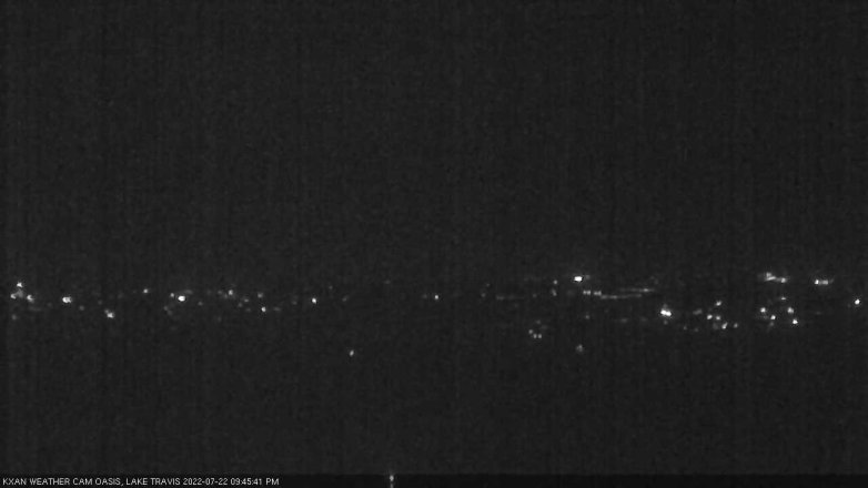 Lake Travis webcam, July 22, 2022 9:45 PM CT