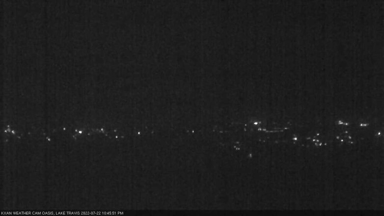 Lake Travis webcam, July 22, 2022 10:45 PM CT