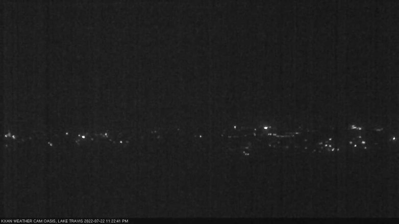 Lake Travis webcam, July 22, 2022 11:25 PM CT