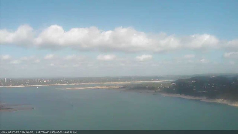 Lake Travis webcam, July 23, 2022 10:00 AM CT