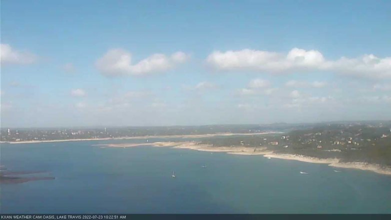 Lake Travis webcam, July 23, 2022 10:25 AM CT