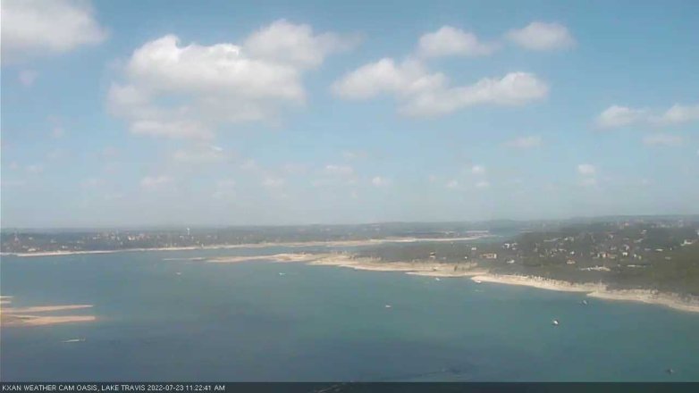 Lake Travis webcam, July 23, 2022 11:25 AM CT