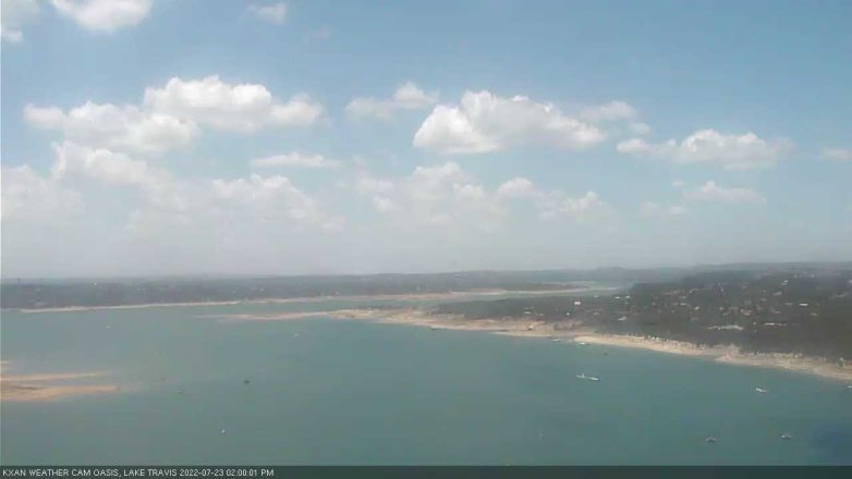 Lake Travis webcam, July 23, 2022 2:00 PM CT