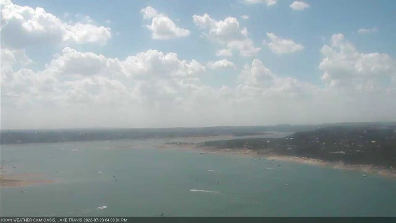 Lake Travis webcam, July 23, 2022 4:00 PM CT